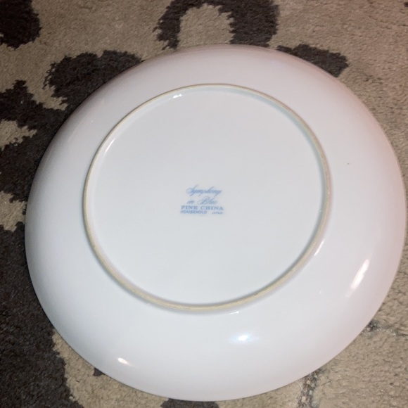 Symphony in Blue dinner Plate - Picture 2 of 3